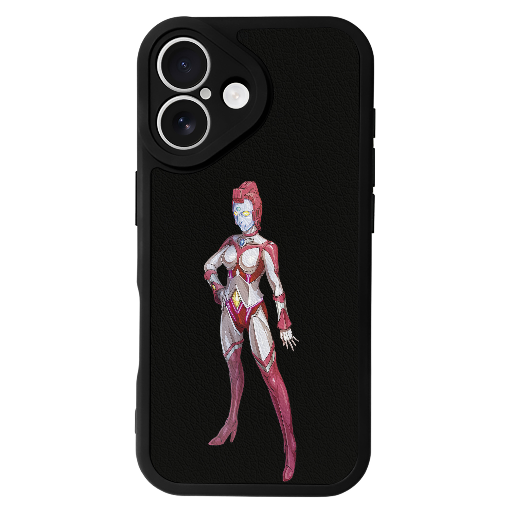 （画像用） ウルトラマン Ultraman 【iPhone 16シリーズ対応】シリコンスマホケース（レザー調） 材質：シリコン